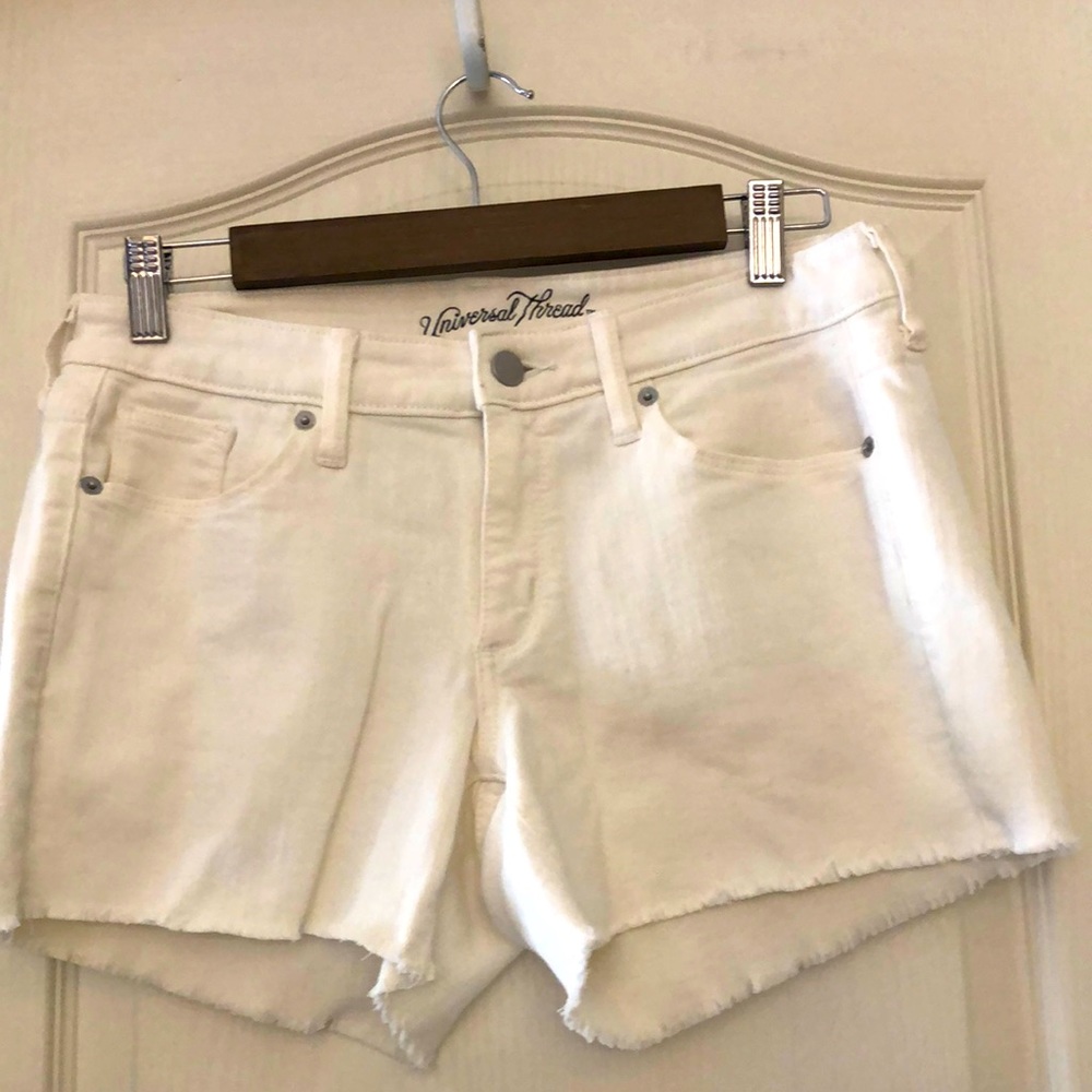 Universal Thread White Denim Shorts